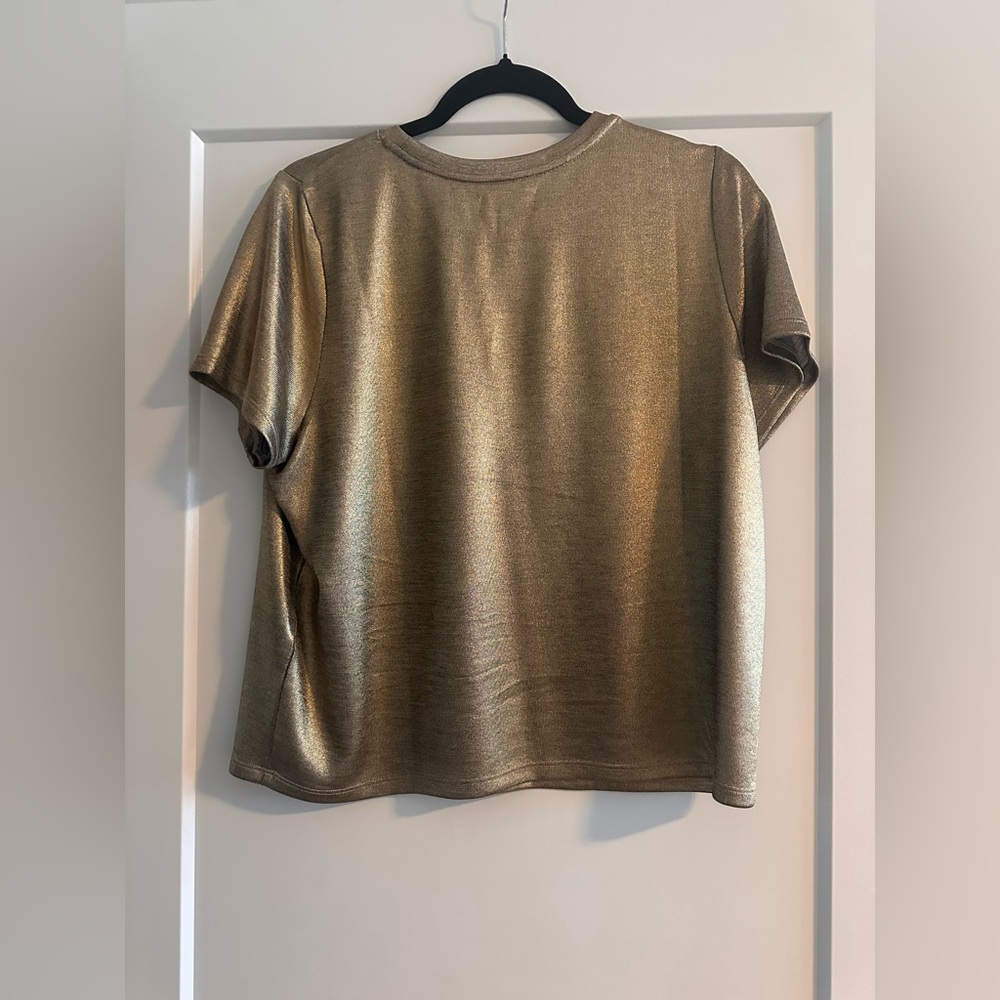 Porridge | Shine Glam Tee | Gold | Size XL - Picture 3 of 4